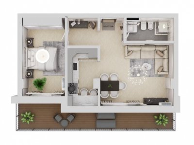 Apartament 2 camere de vanzare in Tomis Nord - Madrid Park