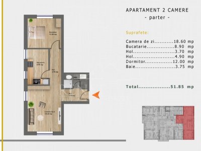 Apartament  2 camere,decomanat NearCenter Crangasi
