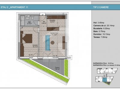 2 camere cu terasa in bloc nou zona Nerva Traian, Metrou Timpuri Noi