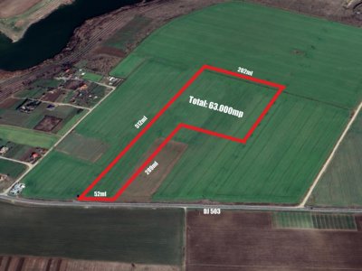 TEREN INTRAVILAN FUNDULEA 63.000 MP  , jUD. CALARASI DE VANZARE