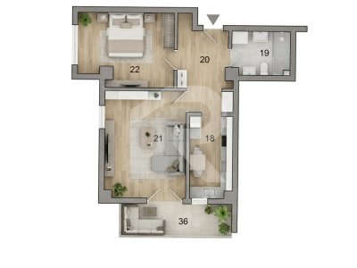 Apartament de vânzare Dobroești, Ilfov,  Str. Doinei cu LOC PARCARE in subteran