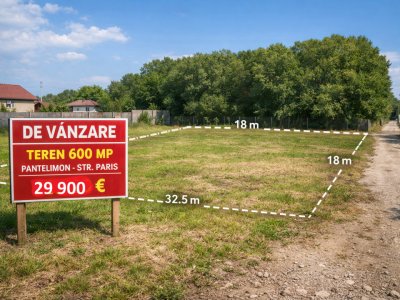 Teren la Padure 600 mp cu front 32 m Pantelimon Zona Premium Oportunitate