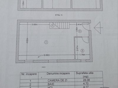 Apartament 3 camere – Zona Banat, 82 mp utili, mansardă