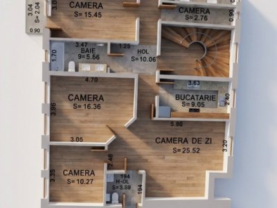 Apartament 5 camere Moșilor - Corbeni