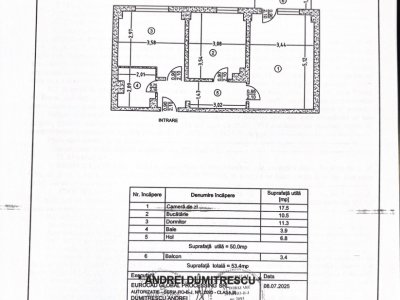 Apartament 2 camere, etaj 2, Banat ( Pediatrie)