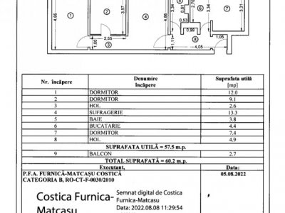 KM 4-5 DORALY  APARTAMENT CU 4 CAMERE 