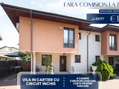 Vila in Pipera pentru familia ta cu 4 camere 3 bai curte proprie si parcare