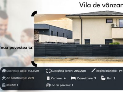 Vila de vânzare în Tunari – Acesta este locul unde continua povestea ta