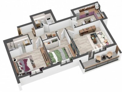 Apartament generos cu 3 camere,, in bloc nou, zona Coresi.