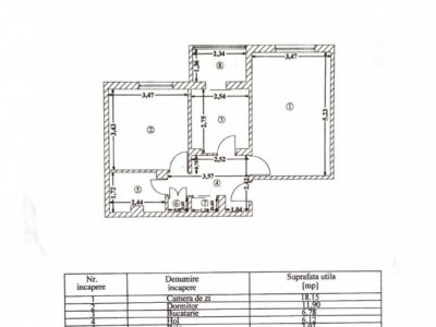 Apartament 2 camere - zona Dacia (TS-uri) 