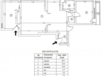 Vanzare  apartament 3 camere Domeni